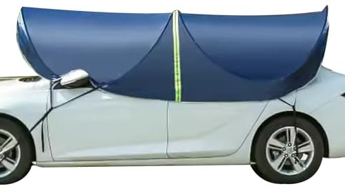 LYXXJRYBHD Auto Vorzelt, Auto Markise, Autodachzelt, Dachzelte für Fahrzeuge, Einfach zu Verstauen, für Eine Vielzahl Von Automodellen Geeignet(Blue,Small)