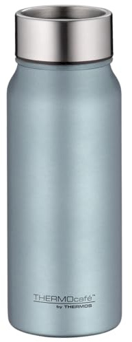 THERMOcafé TC Thermobecher To Go 0,50 l, 9 h heiß, ice blue mat | 18 h kalt, auslaufsicher, Kaffeebecher To Go, Edelstahl-Isolierbecher, spülmaschinenfest, Büro & unterwegs, hellblau