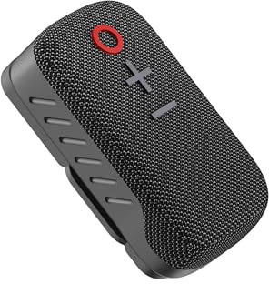 WYE Portable Wireless Bluetooth Speaker with RGB Lighting, Deep Bass Stereo Sound & USB-C Charging, Compact Speaker for Home, Outdoor, Travel & Everyday Listening - Black