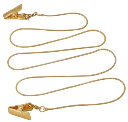 GAROZATION Kupfer Brillenhalterkette Und Maskenband Clip Leicht Und Stabil Für Sport Und Reisen in Gold Und Silberfarben