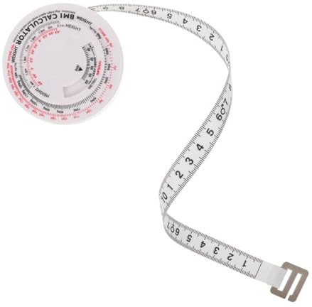 ERINGOGO Cinta Métrica Corporal Redonda 1,5 M, Dispositivo Para Medir Grasa Corporal, Calculadora De Imc, Cinta Métrica Flexible De Plástico, Portátil Para Fitness y Control De Salud