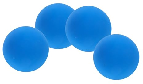 PartyKindom Lot de 4 Balles de Squash en Caoutchouc Bleu, Entraînement de Squash Léger et Rebondissant pour Améliorer la Coordination Œil-Main Lors de Compétitions