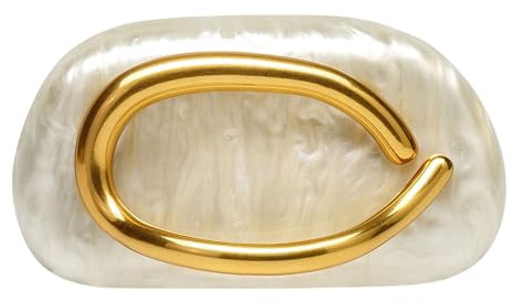 MR Clutch Purses for Women Wedding Clutch Metal Handle Evening Bag Marble