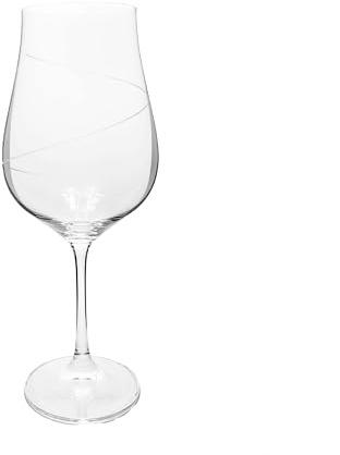 KLEIN 54120 BACCARAT FRANCE 6 Verres à Vin en Cristal Taillés main - Service Star 40cl/50 cl - Dégustation de Vin - Maison Klein - Artisan du Cristal - Estampillé (Grand Modèle - 50cl)