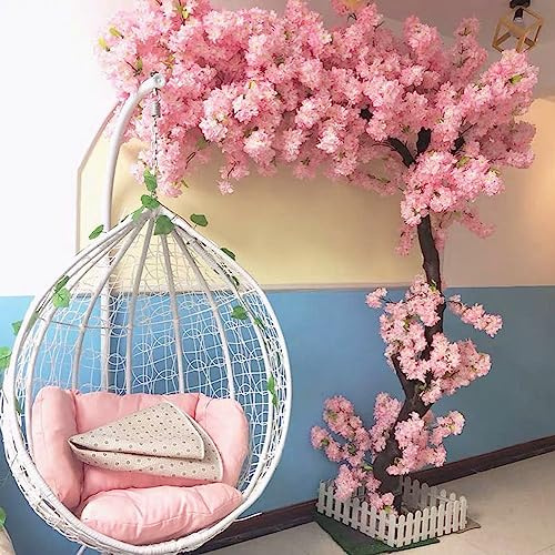 KOIAMVZW Japonais Artificiel Cherry Blossom Trees Faux Arbres Grands Plante Arbre à la Main avec Base intérieure extérieure Home Office Party Wedding 1.2x0,8m / 3.9x2.6ft