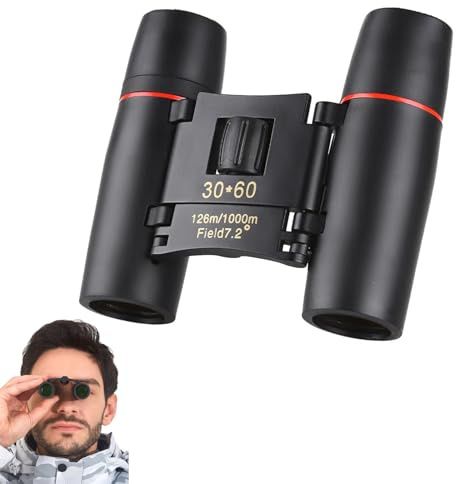 Fernglas 30 x 60, kompaktes Fernglas für Erwachsene und Kinder, faltbar, geeignet für Reisen, Vogelbeobachtung, Nachtsicht, Konzerte, Theater, Opern