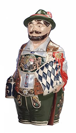 KING Jarra de cerveza alemana patriota de baviera, jarra 0,75 litros