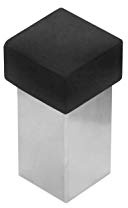 Wandtürstopper Quadrat klein, Edelstahl