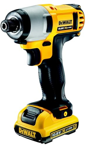 Dewalt DCF815D2-QW 10.8Volt/2.0Ah Li-Ion Çift Akülü Profesyonel Darbeli Tornavida [Enerji Sınıfı A+], Schwarz, Gelb, Size
