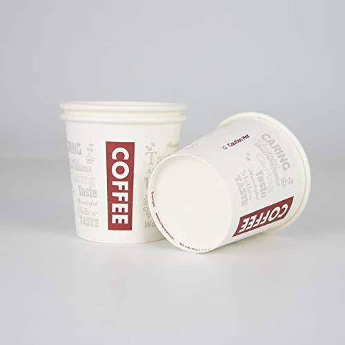 Evercups 1000 Vasos de Cartón Desechables para Café Espresso 120 ml. Taza de Café Espresso. Apto para Microondas. Pack de 1000