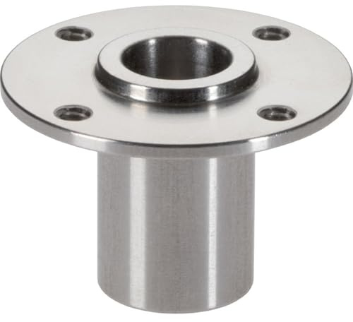Aufnahmebuchsen, mit Flansch, für Kugelsperrbolzen und Steckbolzen/mit rundem Flansch | d1=5 mm / d2=8 mm | 22400.0405