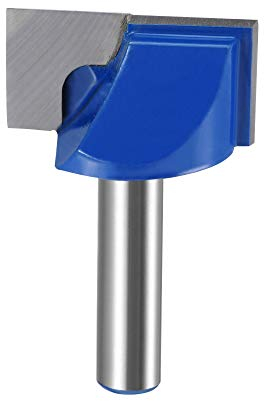 sourcing map Fraise à défoncer de 30 mm de diamètre avec tige de 8 mm, 2 cannelures en carbure de tungstène non revêtue pour le travail du bois