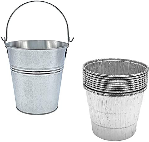 BESPORTBLE Ersatz Barbecue-ölfass Eimer Für Weinflaschen Drip Eimer Liner Drip Eimer Für Grill Raucher-tropfeimer Champagner-eiskübel Grill Tropf Eimer Fett Eisen Pommes Frittes