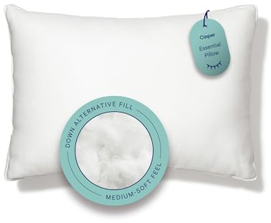 Casper Sleep Essential Pillow for Sleeping, King, White