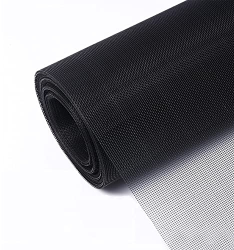 ASOPFYUM Fliegengitter-Rollware, Fliegengitter extra stark 120 x 250 cm, Fliegennetz Fenster, schwarzes Fiberglas-Fliegengitter als Meterware, Fliegengitter-Ersatznetz beliebig zuschneidbar1