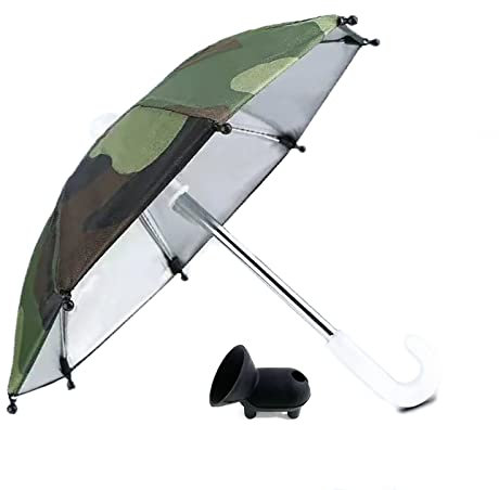 FantasyBear UV Protection Phone Umbrella,Universal Adjustable Piggy Suction Cup Phone Stand Umbrella for Phone,Stand Sun Visor,Sun Shade Cover Sun Shield Phone Suction Cup Holder (Camouflage)