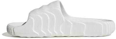 adidas Adilette 22, Slides Uomo, Crystal White Crystal White Core Black, 42 EU