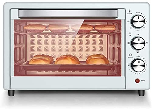 Mini Oven Adjustable Temperature Timer Three-Layer Baking Position Household Baking Multi-Function Fully Automatic Electric Oven 22L Mini Ovens (Color : Pink) Useful