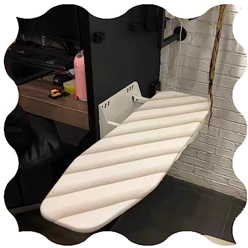 HCZION Table À Repasser Pliable, Planche À Repasser Murale, Table Pivotante À 180 Degrés, pour Économiser De l'espace avec Housse Table À Repasser, 99×30cm