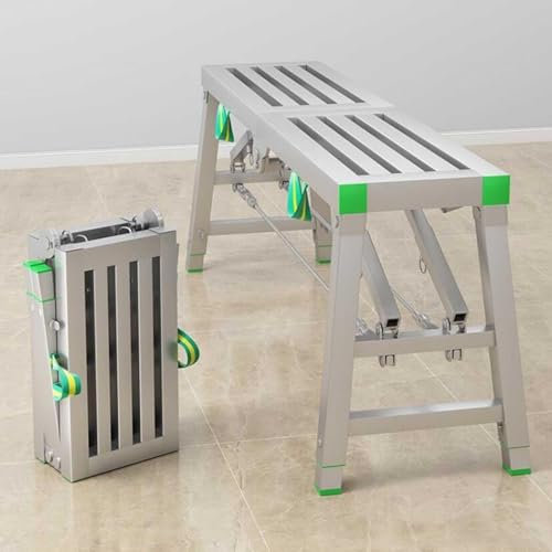 Échafaudage Pliant, Échelle D'échafaudage Polyvalente Et Robuste, Échelle De Banc Réglable en Hauteur, Capacité De 400 Kg/880 LB, Pliable,160 * 40
