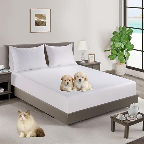 Sabana Bajera 135x190 Ajustable Algodón Transpirable | Bajera Cama 135 Cotton 100% 144 Hilos. | Sábana Bajera 100% Algodón | Sabana Bajera 135x200 Blanco