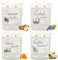 4 Piezas Velas Perfumadas Regalo Juego, 1280g Doble Mecha Vela Aromática Regalo de Velas de Aromaterapia Cera de Soja Natural, Velas Perfumadas para Regalar, Regalos para Mujer, Madre