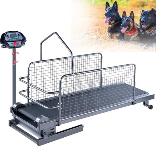 Löpband för Stora och Medelstora Hundar - Tyst Med LCD-Skärm, Viktkapacitet 100 Kg, Hastighet 0,8-12 Km/H