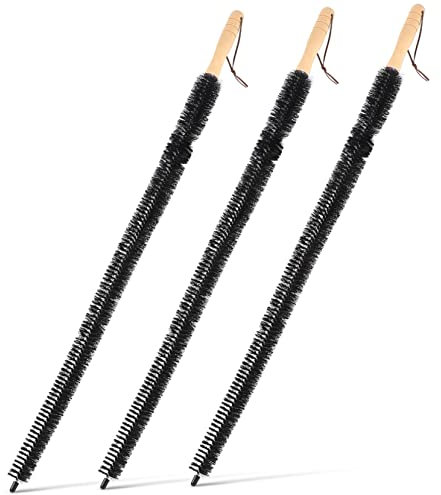 GOOHOCHY 3 Pcs Radiator Cleaner Brush Set Long Handle 74cm, Multipurpose Vent and Dryer Lint Remover Duster for Home and Appliance Cleaning