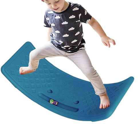 Wobble Board for Kids - Wooden Balance Board, Rocker Toy | Open Swing Training Board - Verbessert Koordination, unterstützt aktives Spiel, Ideal für Kleinkinder und Kinder