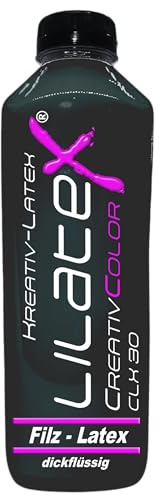 Lilatex Creativ Filz-Latex dickflüssig (Filzlatex, 1000 ml) (schwarz)