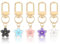5 Morceaux De Pendentif en Fleur De Cerisier, Pendentif Floral Mignon, Porte-Clés pour Femmes, Pendentif d'emballage Et De Décoration, Pendentif Simple Et Polyvalent.