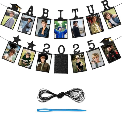 Abitur 2025 Fotogirlande Girlande, Abitur Deko, Abitur 2025 Deko Abi Girlande, Abschluss Deko, Graduation Dekoration, Hängende Wanddekoration für Abschlussfeiern