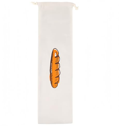 Gorise Linen Bread Bag Reusable Cotton Drawstring Storage Bag Loaf Homemade Friendly Bread Eco For baguette Keeping