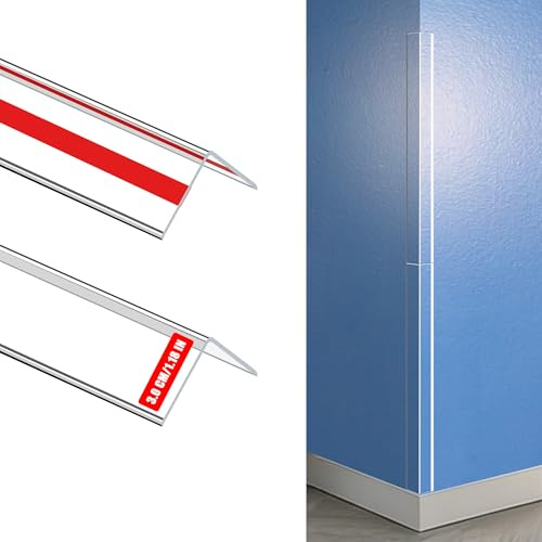 Frychee Clear Corner Protectors – Self-Adhesive Baby Proofing Safety Bumpers for Walls, Furniture, Cabinets & Desks – Freely Spliced to Meet Your Needs(2PCS, 3x40.6cm/1.18x16in)