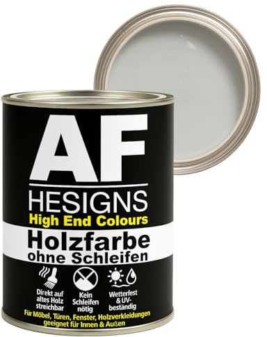 Alex Flittner Designs Furniture Paint without Sanding in Light Grey RAL7035 Semi-Matt 750 ml Furniture Paint Wood & Metal Indoor/Outdoor Use