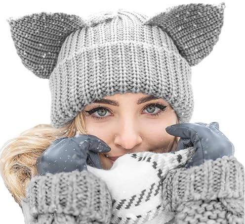 Générique Berretto Con Orecchie Di Gatto, Copricapo A Gancio, Cappello Invernale Con Orecchie Di Gatto, Famiglia Amici Colleghi Fidanzata Madre Navetta Inverno Luogo Di Lavoro Costume Navetta