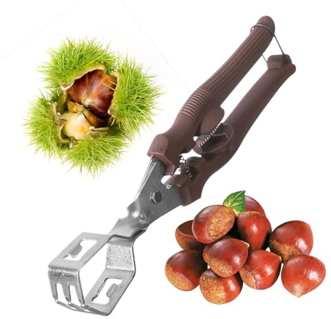 Xvilmaun Pelador de Castañas | Cortador Manual Para Abrir Castañas - Herramienta de Alicate para Pacanas y Nueces,Para Pecanas, Almendras, Nueces de Nogal, Adultos, Mayores, Hogar, Fiesta, Camping,