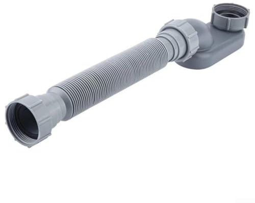 snowchecking Duschablauf mit niedrigem Profil, 3,8 cm (1 1/2 Zoll) mit Dichtungsband für flache Wannen-Ablaufsysteme, kompatibel mit freistehenden Badewannen und Wohnmobil-Badewannen (1 Stück)