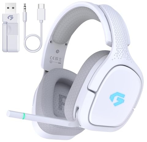 Wireless Gaming Headset for PS5 PC Switch, Bluetooth 5.3 Gaming Headset