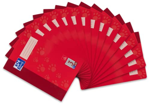 Oxford Schulheft A4, 16 Blatt, Lineatur 3, liniert, 15 Stück