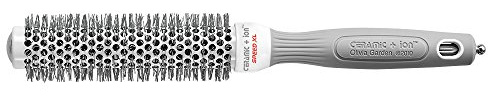 Olivia Garden Ceramic + Ion Speed XL 25mm - Brosse avec Barrilet Extra-Long pour Coiffer des Sections de Cheveux plus Large, Coiffage et Séchage plus rapide