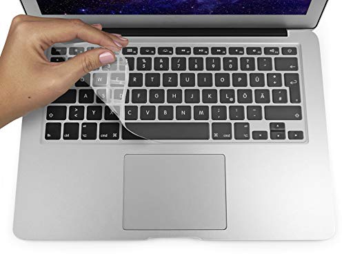 MyGadget Copritastiera compatibile con Apple MacBook Pro Retina 13 pollici & 15 (fino a 2016) | Air 13 (fino a 2018) - Protezione Tastiera EU Universale Silicone - Skin Trasparente