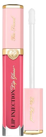 Too Faced Lip Injection Power Plumping Lip Gloss | Hydrating, High-Shine Gloss | Vitamins A + E | 0.22 Fl Oz, Just A Girl