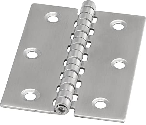 FASTON® Scharniere Typ H 80x70x1,5 mm (5 Stück) Edelstahl A2 V2A Türscharnier Türband Klappbar Klavierband Pendeltürband Steckverbinder