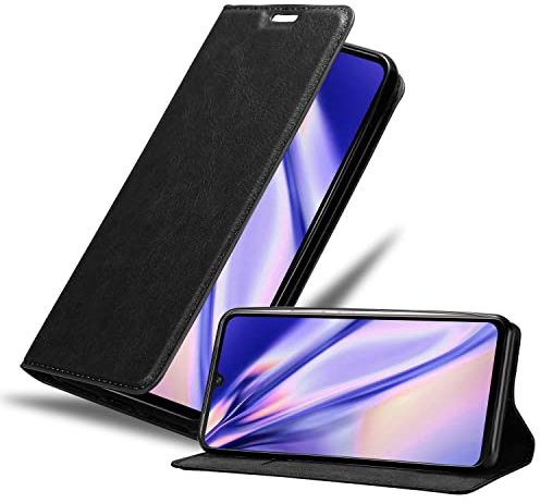 cadorabo Coque Compatible avec Vivo V21 4G / 5G en Noir Nuit - Housse Protection avec Fermoire Magnétique, Stand Horizontal et Fente Carte - Portefeuille Case Cover
