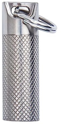Titan Pillendose, Kleine Tablettenbox mit Schlüsselanhänger. Wasserdicht Pillenbox Leicht Tablettendose Pillenhalter für Outdoor-Reisen, Camping