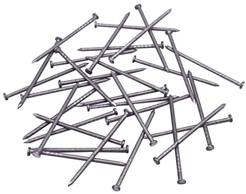 SKIR'CO (1500 Stück) Stahl 1,4 x 40 mm Konstruktionsnägel, flacher runder Kopf, Mehrzweck-Drahtnägel für Holz