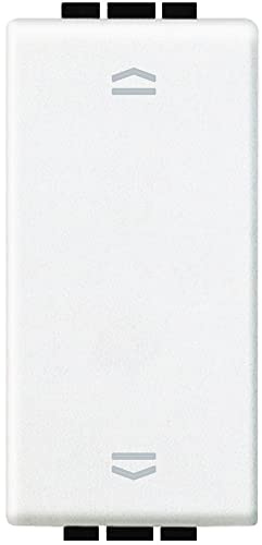 Pulsador doble persianasBticino N4037N LivingLight1 modulo Blanco