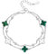 Four-Leaf Clover Bracelet For Women S925 Silver Sterling Bracelets Rose Gold Chain Bracelet Adjustable Peacock Jewelry Gifts for Girl Her Wife Mum