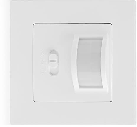 Tbest PIR Sensor Light Switch,AC 110V 240V Infrared PIR Motion Sensor Recessed Wall Lamp Light Bulb Switch Switch Motion No Neutral Wall Flush Mounted